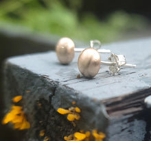 Bronze Pebble Studs